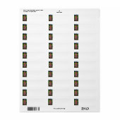 Étiquette Gladiolus (Feuille entière)