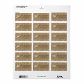 Étiquette Glam Gold Drips 50 & Fab Anniversaire Adresse (Feuille entière)