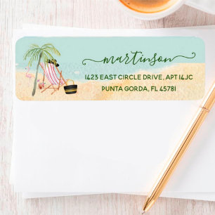 Étiquette Glam Love the Beach Casquette Sac