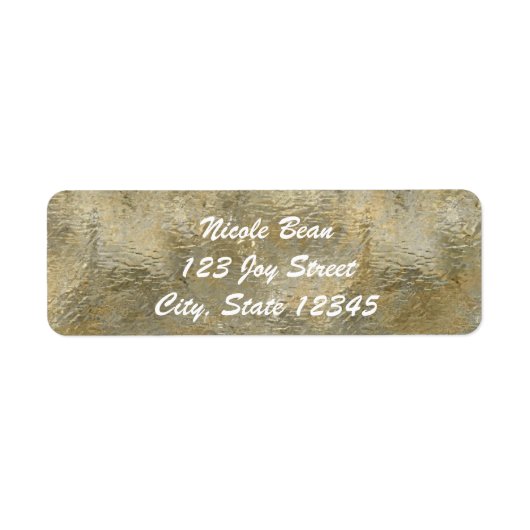 Étiquette Glamor Chic Gold Faux Foil Invitation (Devant)