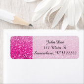 Étiquette Glittery ombre (En situation)