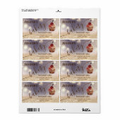 Étiquette Glittery vintage cupcake chef script boulangerie (Feuille entière)