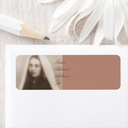 Étiquette gloire à saint bernadette (En situation)