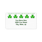 Étiquette Gloire shamrock (Devant)