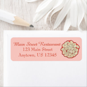 Étiquette Gnocchi Restaurant Italien Américain Nourriture Du
