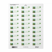 Étiquette Gnomes de la Fête Saint Patrick (Feuille entière)