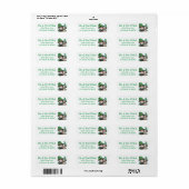 Étiquette Gnomes mignons Saint Patrick's Day (Feuille entière)