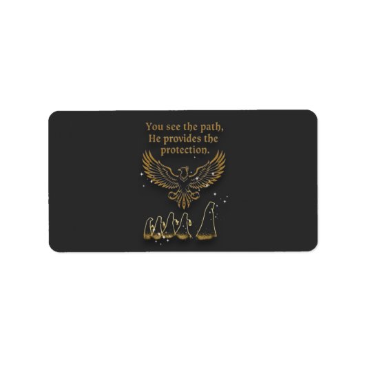 Étiquette God protection (Devant)