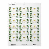 Étiquette Gold 50e anniversaire de Mariage Nous faisons touj (Feuille entière)