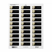 Étiquette Gold 60th Birthday Party 70's Disco Ball (Feuille entière)