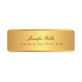 Étiquette Gold Calligraphié Nom de script Professional Éléga (Devant)
