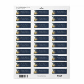 Étiquette Gold Citrouille Automne Harvest Fairytale Cinderel (Feuille entière)