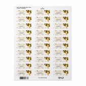 Étiquette Gold Confetti Streamers Balloon Bundle Festive (Feuille entière)