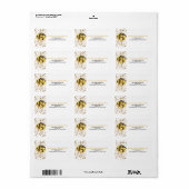 Étiquette Gold Confetti Streamers Balloon Bundle Festive (Feuille entière)