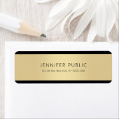 Étiquette Gold Creative Simple Modèle Professional Modern (En situation)