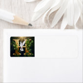 Étiquette Gold Emboss H (En situation)