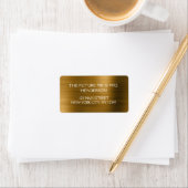Étiquette Gold Foil Elegant Moderne Mariage de luxe (En situation)