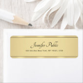 Étiquette Gold Look Moderne Hand Script Élégant Calligraphié (En situation)