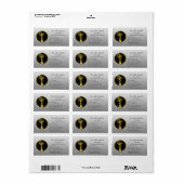 Étiquette Gold Médicale Hygieia Professional Bowl (Feuille entière)