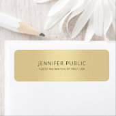 Étiquette Gold Modèle Professional Moderne Classique Simple (En situation)