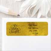 Étiquette Gold O Holy Night Christmas (En situation)