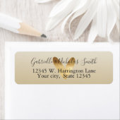 Étiquette Gold Ombre Heart (En situation)