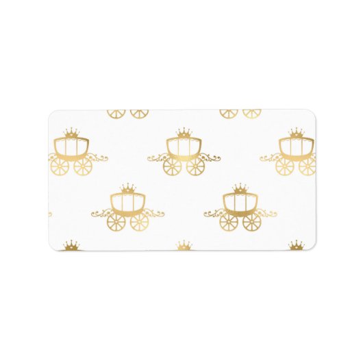 Étiquette Golden Coaches Cendrillon Princess (Devant)