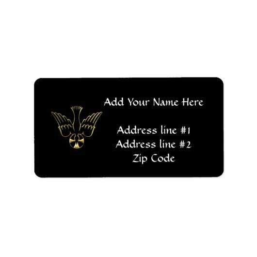 Étiquette Golden Descent du symbole de l'esprit de bois (Devant)