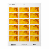 Étiquette Golden Fall Leaves Arrière - plan (Feuille entière)