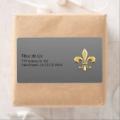 Étiquette Golden Fleur De Lis (En situation)