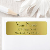 Étiquette Golden Glow (En situation)