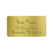 Étiquette Golden Glow (Devant)