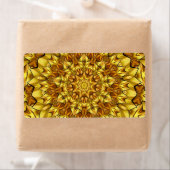 Étiquette Golden Mandala Antique Abstract Design-63495 (En situation)