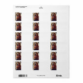 Étiquette Golden Retriever (Feuille entière)