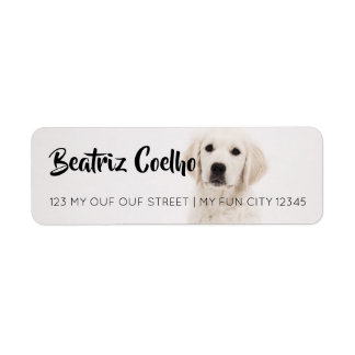 Étiquette Golden Retriever Chien Chien Chien Chien À Thème D