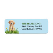 Étiquette Golden Retriever Puppy DaffodiGarden (Devant)