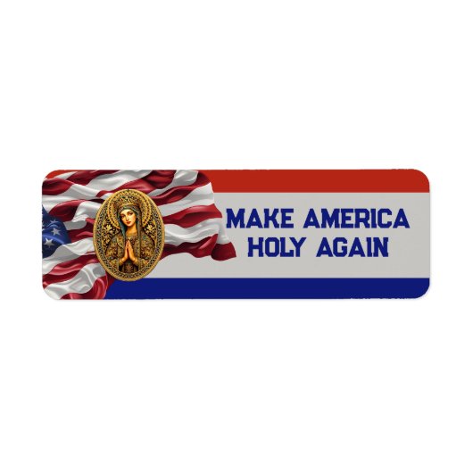 Étiquette Golden Revergence Vierge Marie (Devant)