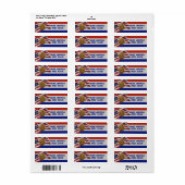 Étiquette Golden Revergence Vierge Marie (Feuille entière)