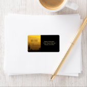 Étiquette Golden Sunset Cactus Arizona Desert Dreert (En situation)