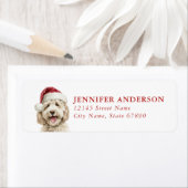 Étiquette Goldendoodle Return Address Labels (En situation)