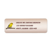 Étiquette Goldfinch (Devant)