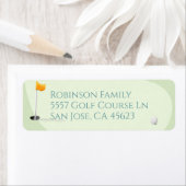 Étiquette Golf Baby shower Cute Boy Par-Tee Adresse (En situation)