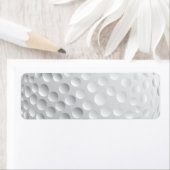 Étiquette golf_Ball2 BLANC GOLF BALL SPORTS GRAPHIQUE VECTEU (En situation)