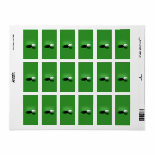 Étiquette GOLF Birthday Hershey Miniature Candy Wrapper (Feuille entière)