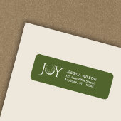 Étiquette Golf Christmas Joy Return Adresse