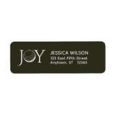 Étiquette Golf Christmas Joy Return Adresse (Devant)