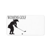 Étiquette Golf des femmes (Devant)