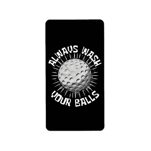 Étiquette Golf drôle (Devant)