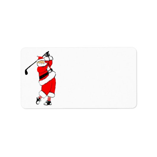 Étiquette Golf Noël (Devant)