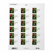 Étiquette Golf sur le thème de Noël (Feuille entière)
